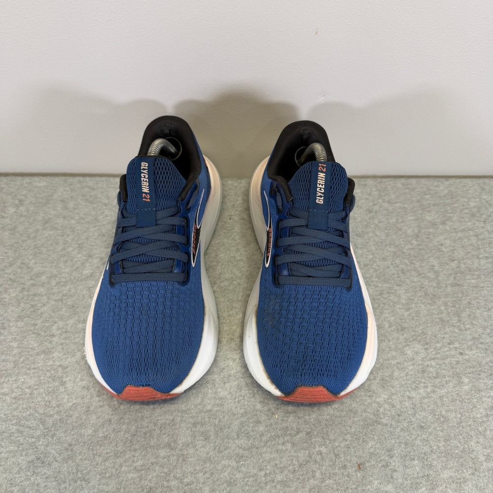 Brooks Glycerin 21 Womens Shoes Size 6.5 Blue White Running Sneakers 1204081B496 - Picture 3 of 10